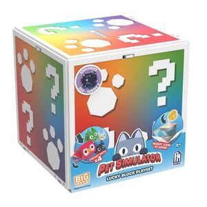 Pet Simulator X -  Lucky Block Playset 6 Pieces 4  Pe Red
